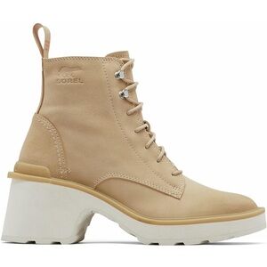 NIB Sorel Women's 'Hi-Line' Heel Lace-Up Waterproof Boots (Ceramic / Chalk) - 7